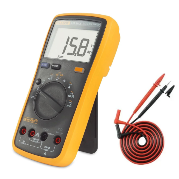 FLUKE MULTIMETER 15B MAX KIT WITH TL75 + TL31 TEST LEADS SET