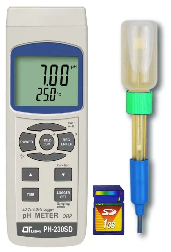 Lutron PH-230SD - SD CARD DATA RECORDER, PH METER, MV (ORP) ATC