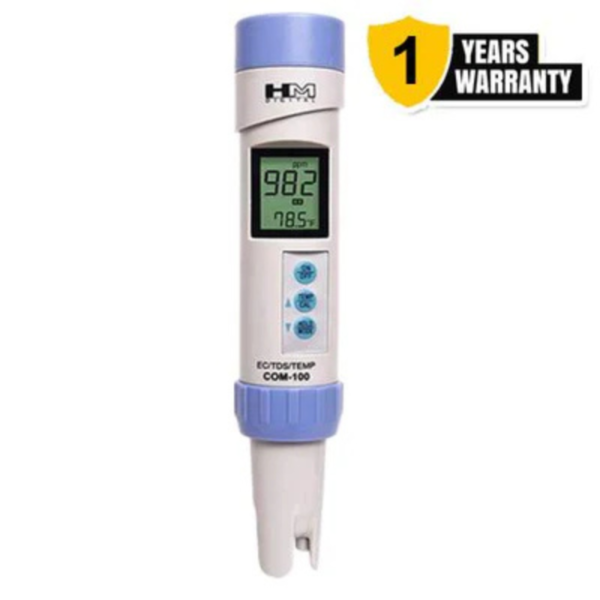 COM-100: Waterproof Professional Series EC/TDS Meter