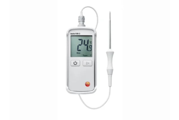 Testo 108-2 - Temperature measuring instrument with lockable probe and waterproof (IP 67)