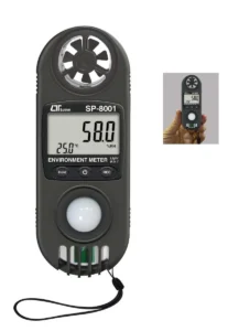 Lutron SP-8001 - 5 IN 1, ANEMOMETER, HUMIDITY, TEMP., BAROMETER, PT 1000 OHM